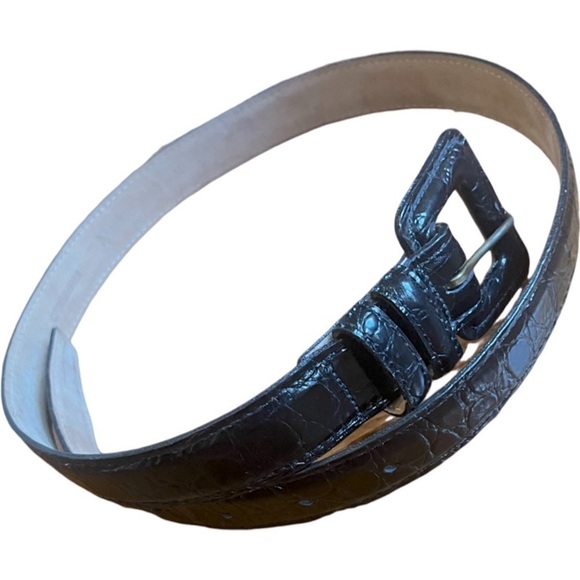 Mark Shale | Genuine Leather Textured Black Belt Size Medium - Picture 1 of 4